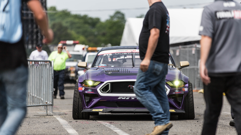 Chelsea Denofa’s grape-flavored Mustang. Image credit: Kristen Lee/Jalopnik